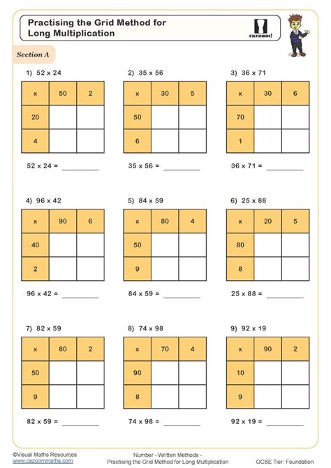 Image result for Multiplication Grid Worksheet