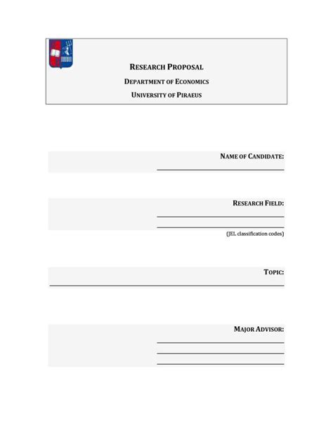 Image result for Example Research Proposal Template