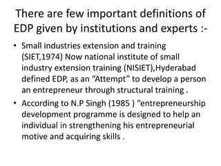 Entrepreneurial Development Program EDP Importance に対する画像結果