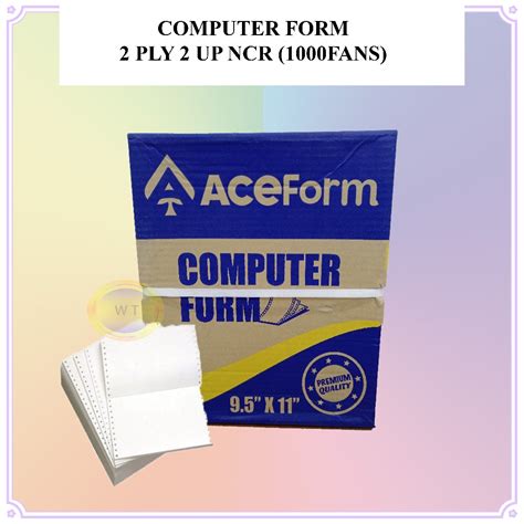 Toradh íomhá ar Computer Form 2 Ply