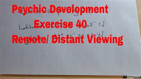 Toradh íomhá ar Remote Viewing Exercises