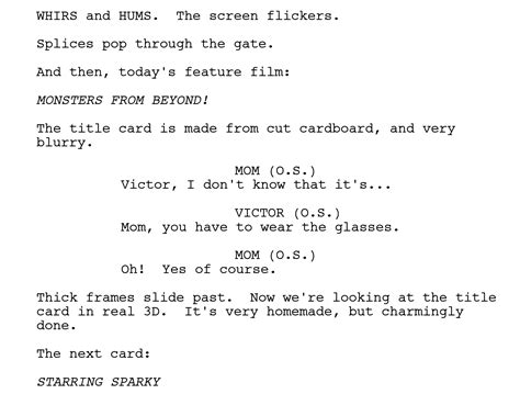 Narrative Screenplay Format Script に対する画像結果