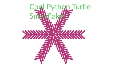 Snowflake Draw by Python Turtle に対する画像結果
