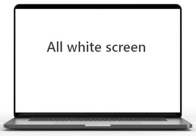 Image result for White Screen On Computer