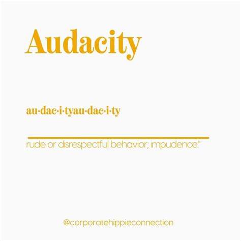 Image result for Audacity Antonym