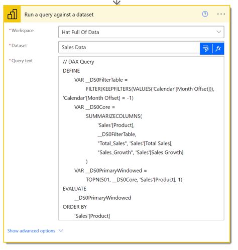 Image result for Power Automate Create File From Power Bi Dataset