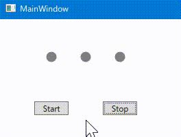 WPF Loading Animation に対する画像結果