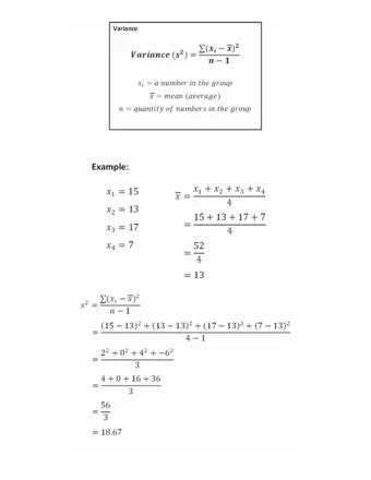 Afbeeldingsresultaten voor Variance Formula 12