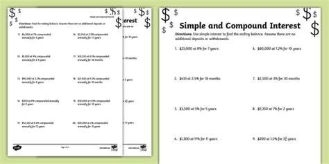 Toradh íomhá ar Compound Interest Problems 8th Grade