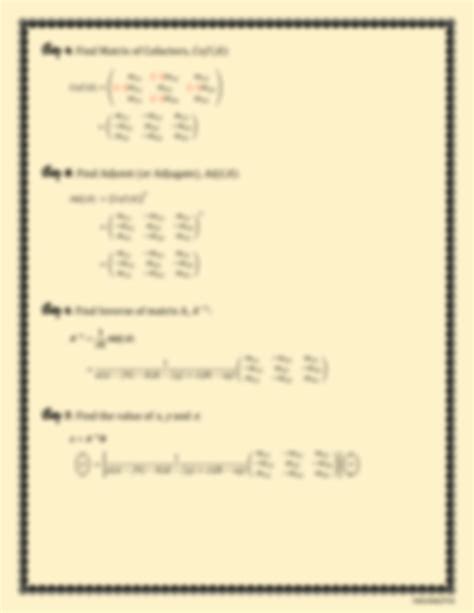Matrix Inverse Method Exercise Solution に対する画像結果