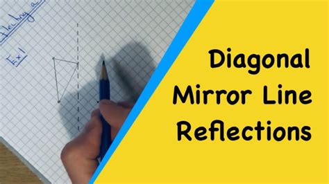 Toradh íomhá ar Diagonal Mirror Line Reflections with Tracing Paper