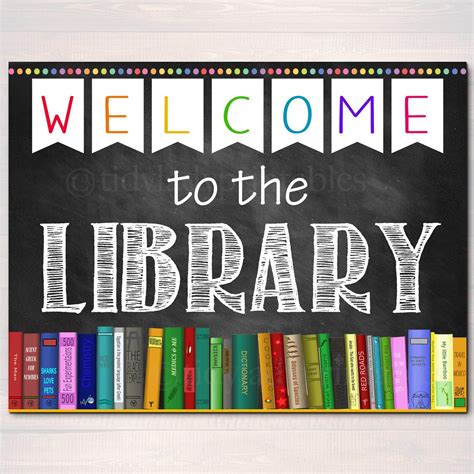 Image result for Classroom Library Sign