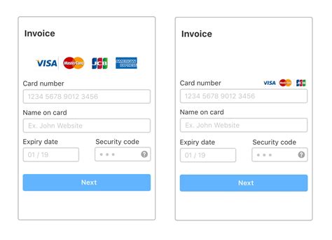 Credit Card Add-On Form Format に対する画像結果