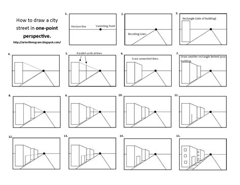 Image result for One Point Perspective Drawing Worksheet
