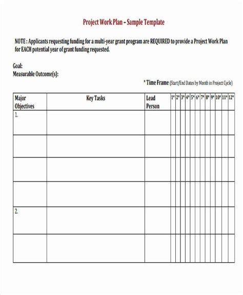 Image result for Project Work Plan