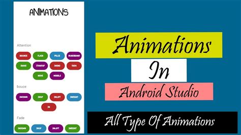 Image result for Types of Animation Android