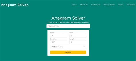 Anagram Solver All కోసం చిత్ర ఫలితం