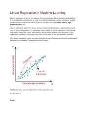 Image result for Machine Learning Linear Regression Explanatin