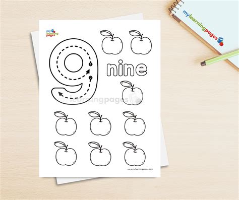 Toradh íomhá ar Learning Numbers Coloring Pages
