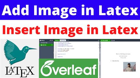 Image result for How to Include Images in Overleaf