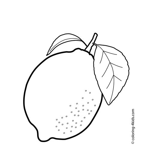 Image result for Lemon Coloring Sheet