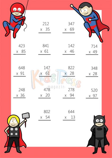 Image result for Two-Digit Multiplication Worksheets 3rd Grade