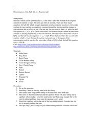 Get a Half Life Procedure Lab Answer に対する画像結果