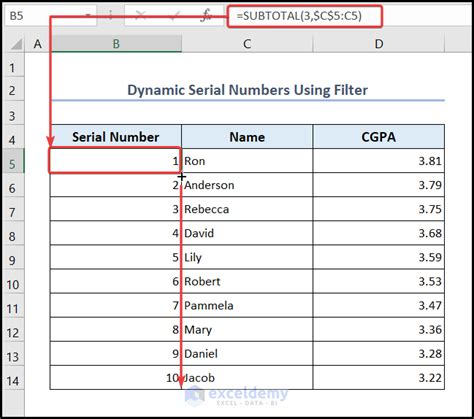 Toradh íomhá ar Serial Number 6 Pm Excel