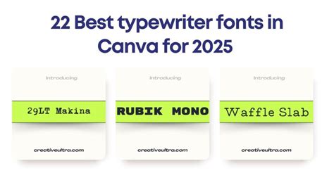 Image result for Typewriter Font in Canva