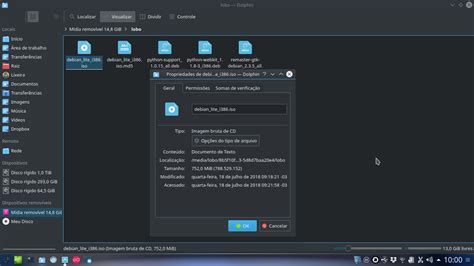 Toradh íomhá ar ISO Debian 32 Bits