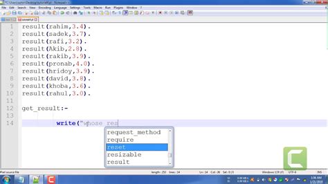 Toradh íomhá ar Progamming Code to Write