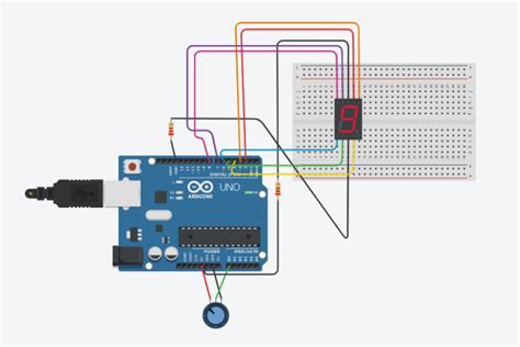 Image result for Potentiometer with LED Arduino Tinkercad Code