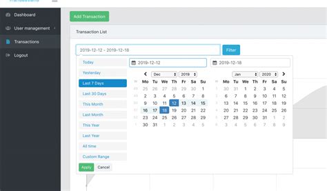 Image result for Date. Filter Table HTML