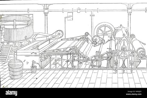Image result for Side View Drawing of a Paper Machine