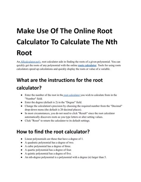 Afbeeldingsresultaten voor Nth Root MATLAB Use