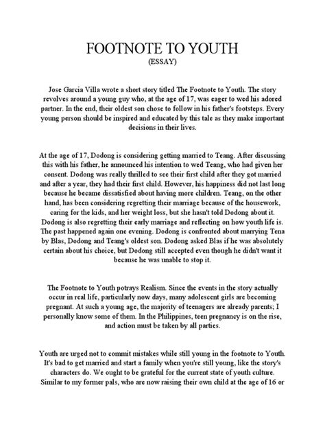 Image result for Footnote Essay Example