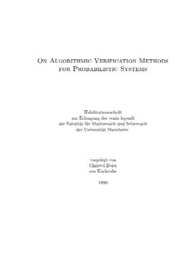 Image result for Algorithmic Verification Textbook