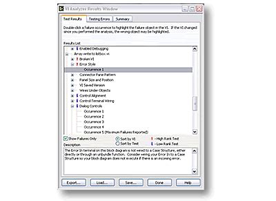Image result for LabVIEW VI Analyzer Toolkit