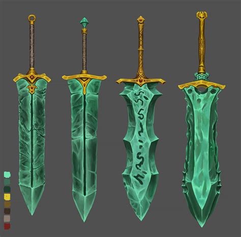 ArtStation - Stylized fantasy Swords
