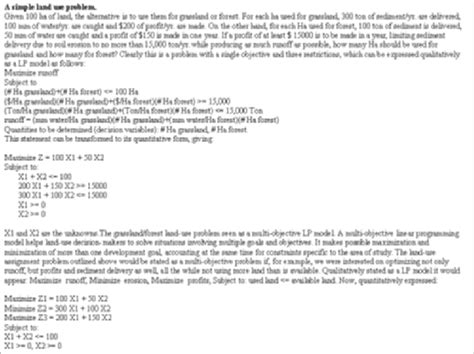 Image result for Management Science Linear Programming Problem