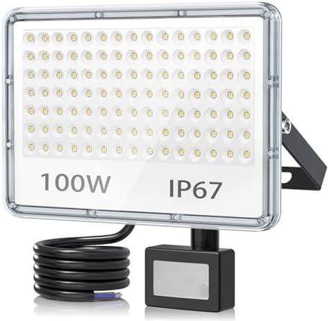 Image result for 100W LED Floodlight with PIR Sensor