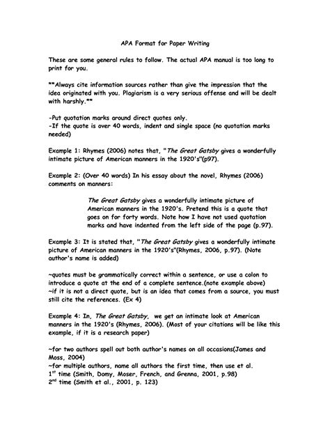 Image result for Block Quote APA Format Example