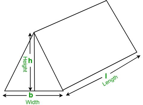 Afbeeldingsresultaten voor Triangular Prism with Dimensions