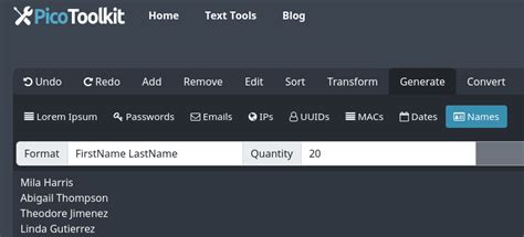 Image result for Random First and Last Names