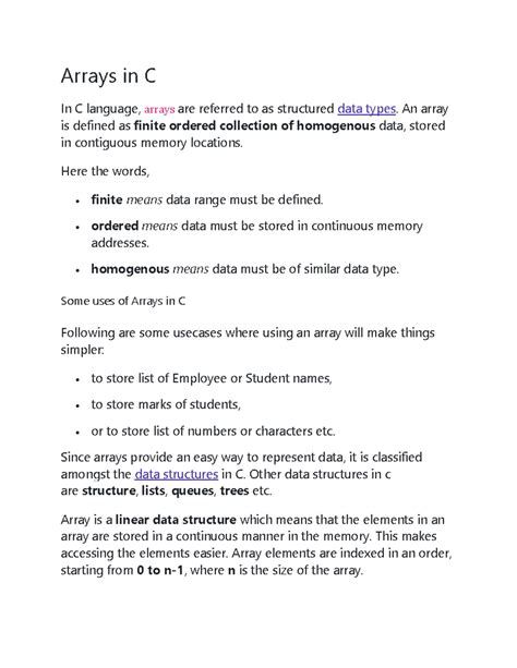 Using Arrays C に対する画像結果