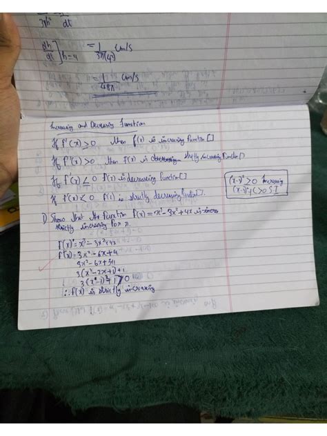 Increasing and Decreasing Functions Questions に対する画像結果