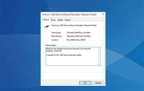 Toradh íomhá ar Graphics Device Driver Error Code 43 Intel