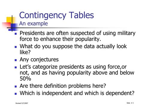 Image result for Contengency Table Example
