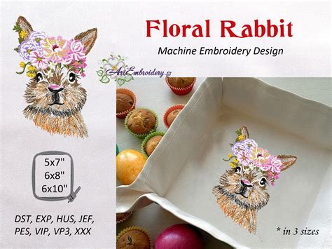 Image result for Machine Embroidery Rabbit Designs