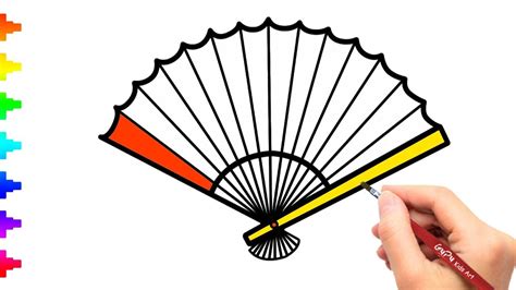 How to Draw a Hand Fan に対する画像結果